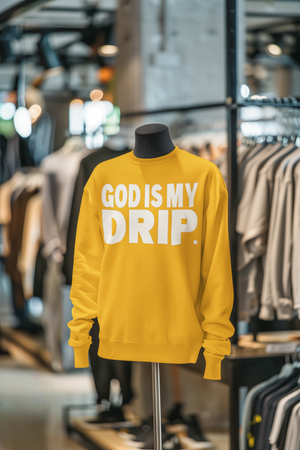 “CREW LOVE” Drip! (gold, navy blue, autum, vanilla, black, red) long sleeve GODISMYDRIP sweatshirt